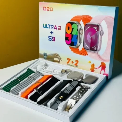 D20 Ultra 2 + S9 Smartwatch With 7 Straps - Image 3