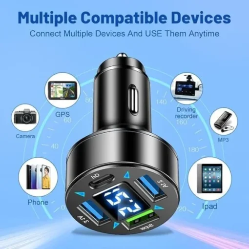 24W Car Charger Dual USB - Image 3