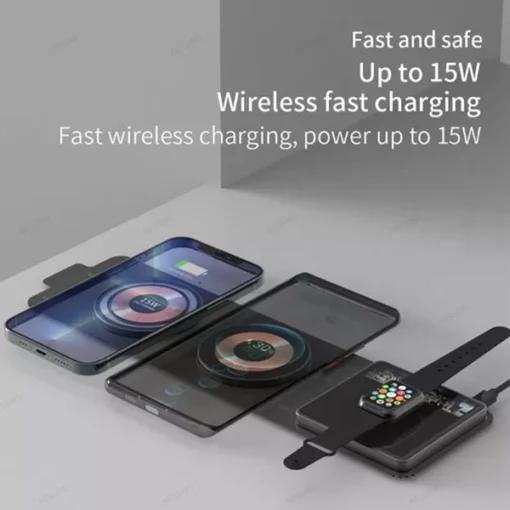 Foldable Transparent Magnetic Qi Wireless Charger Pad - Image 2