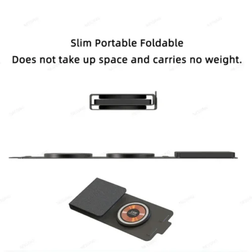 Foldable Transparent Magnetic Qi Wireless Charger Pad - Image 5