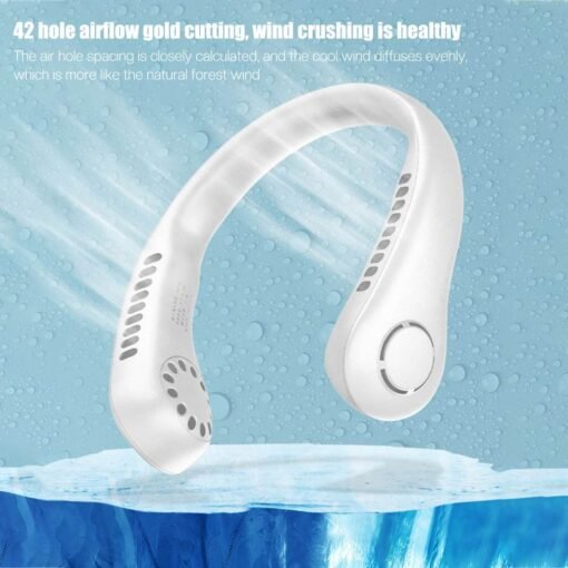 Portable Hanging Neck Fan Rechargeable - Image 4