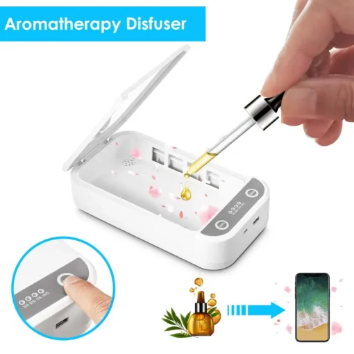 UV Cell Phone Sterilizer with Aroma Diffuser - Image 2