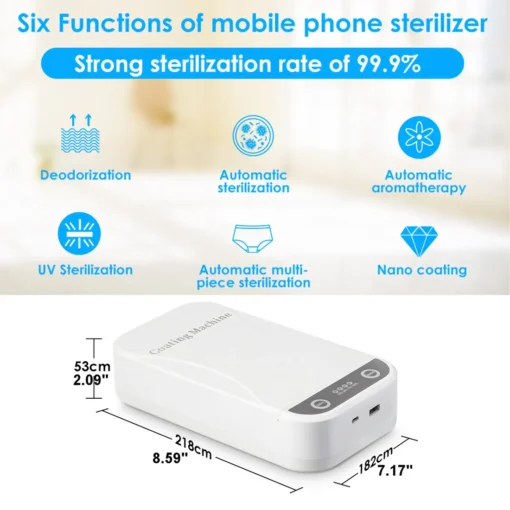 UV Cell Phone Sterilizer with Aroma Diffuser - Image 4