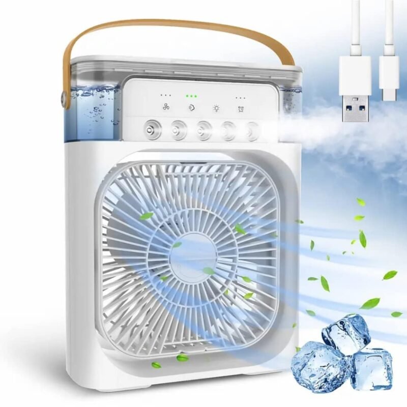 Portable Cooling Fan with Ice Chamber - Image 6